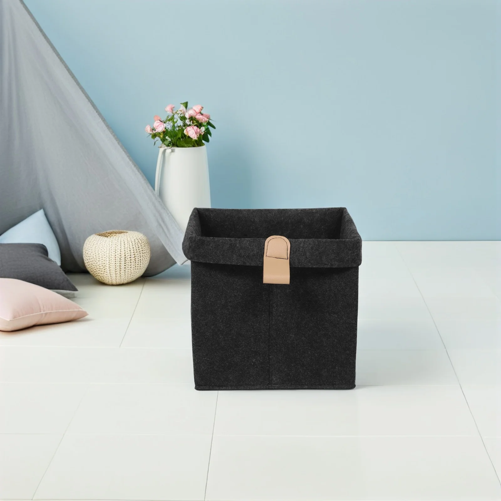 6Pcs Felt Folding Storage Baskets Collapsible Cube Organizers for Closet Nursery Shelf with Handles Dark Grey Closet Organizers
6Pcs Felt Folding Storage Baskets Collapsible Cube Organizers for Closet Nursery Shelf with Handles Dark Grey Closet Organizers
