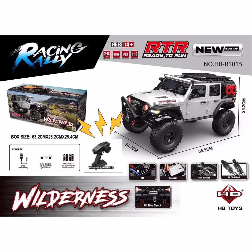 1:10 toy car RC remote control car upgrade Wrangler full-scale off-road climbing car upgrade Dumbo remote control electric winch
1:10 toy car RC remote control car upgrade Wrangler full-scale off-road climbing car upgrade Dumbo remote control electric winch