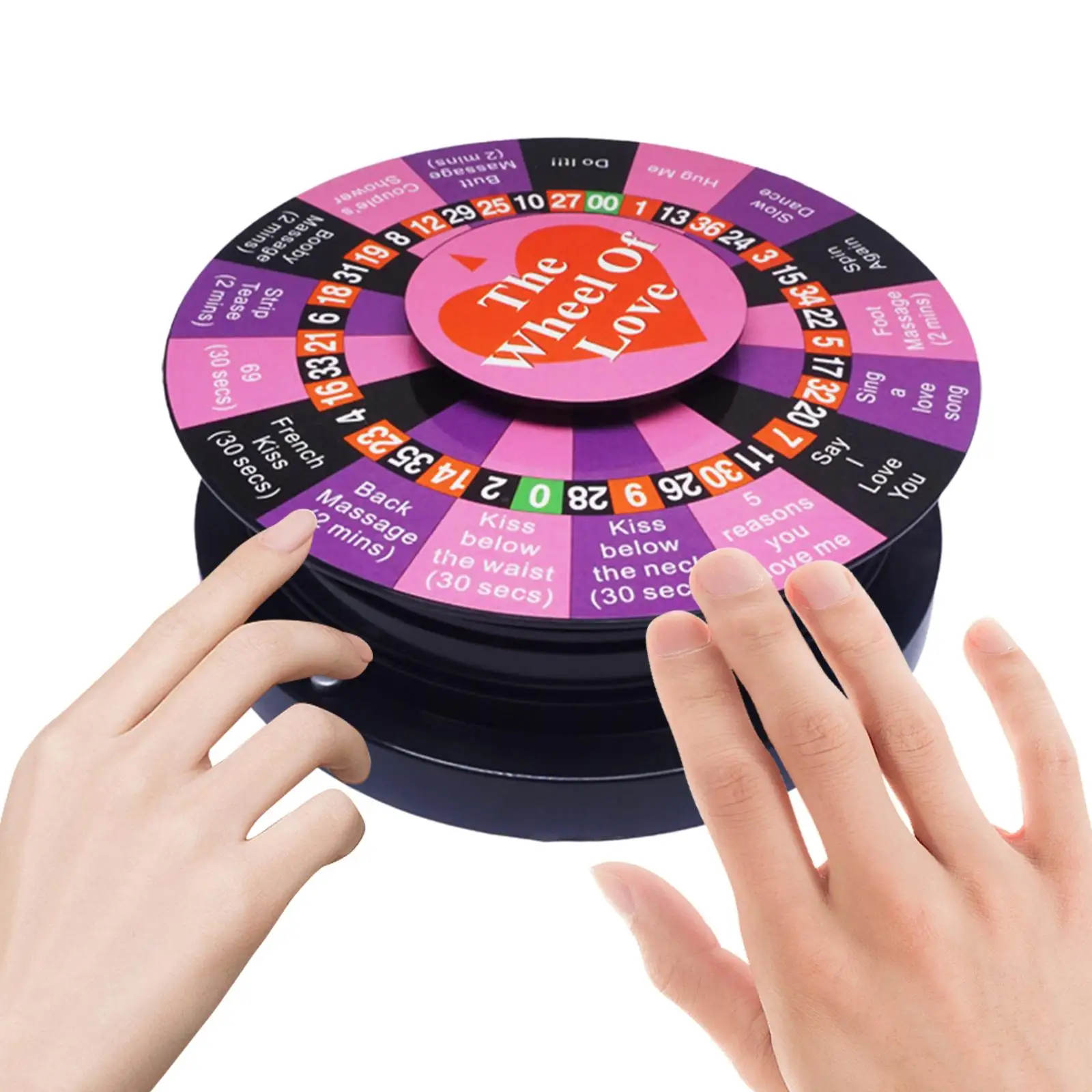 Entertainment Turntable Couple Adult Turntable Gift Portable Party Game Foreplay Prop Adult Game Truth or Dare Game Board Game
Entertainment Turntable Couple Adult Turntable Gift Portable Party Game Foreplay Prop Adult Game Truth or Dare Game Board Game