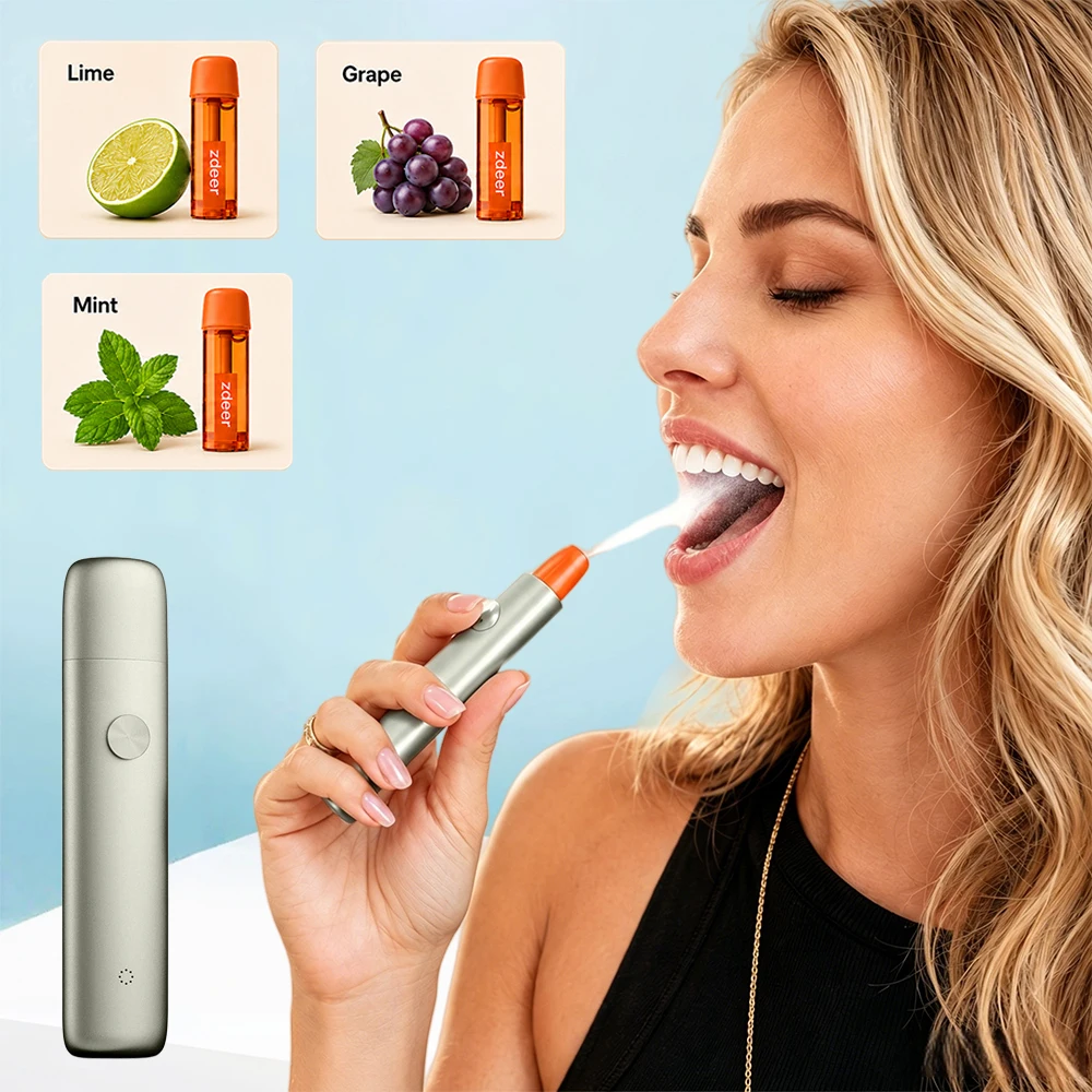 1Set Smart Electric Oral Spray Refill with 7 Flavor Cartridges,Long-Lasting Breath Freshening Atomized Oral Freshener Deodorizer
1Set Smart Electric Oral Spray Refill with 7 Flavor Cartridges,Long-Lasting Breath Freshening Atomized Oral Freshener Deodorizer