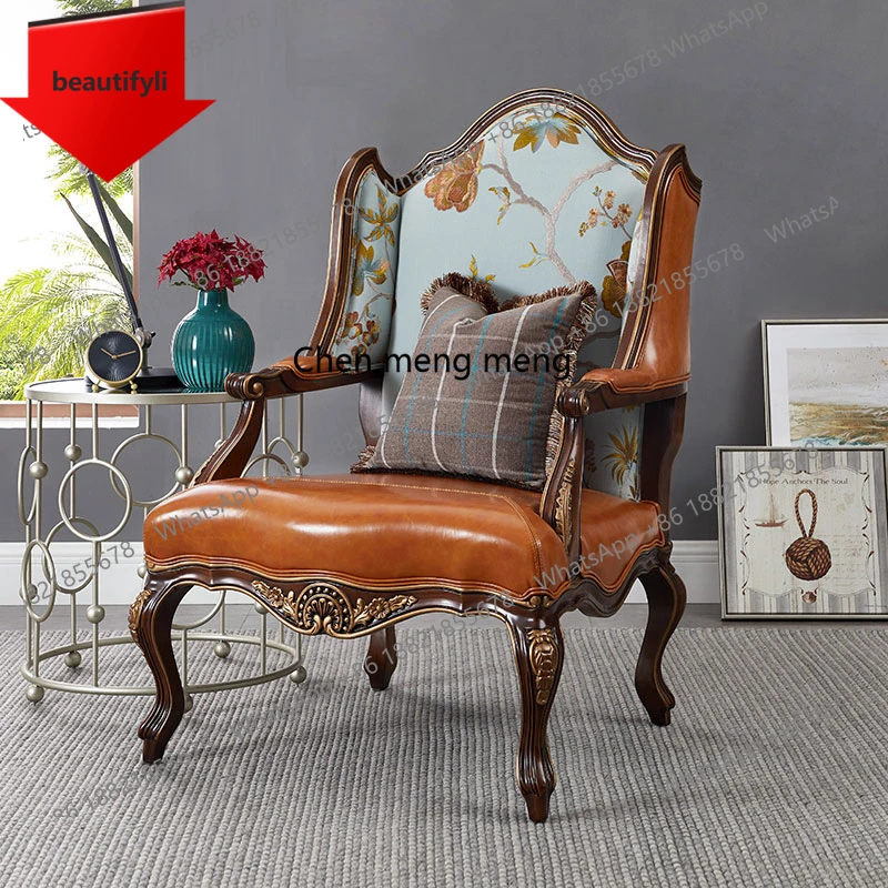 X188 американское кресло для отдыха из цельного дерева, кожаный одиночный диван, кресло в стиле ретро, европейское кресло для переговоров из цельного дерева для гостиной
X188 американское кресло для отдыха из цельного дерева, кожаный одиночный диван, кресло в стиле ретро, европейское кресло для переговоров из цельного дерева для гостиной