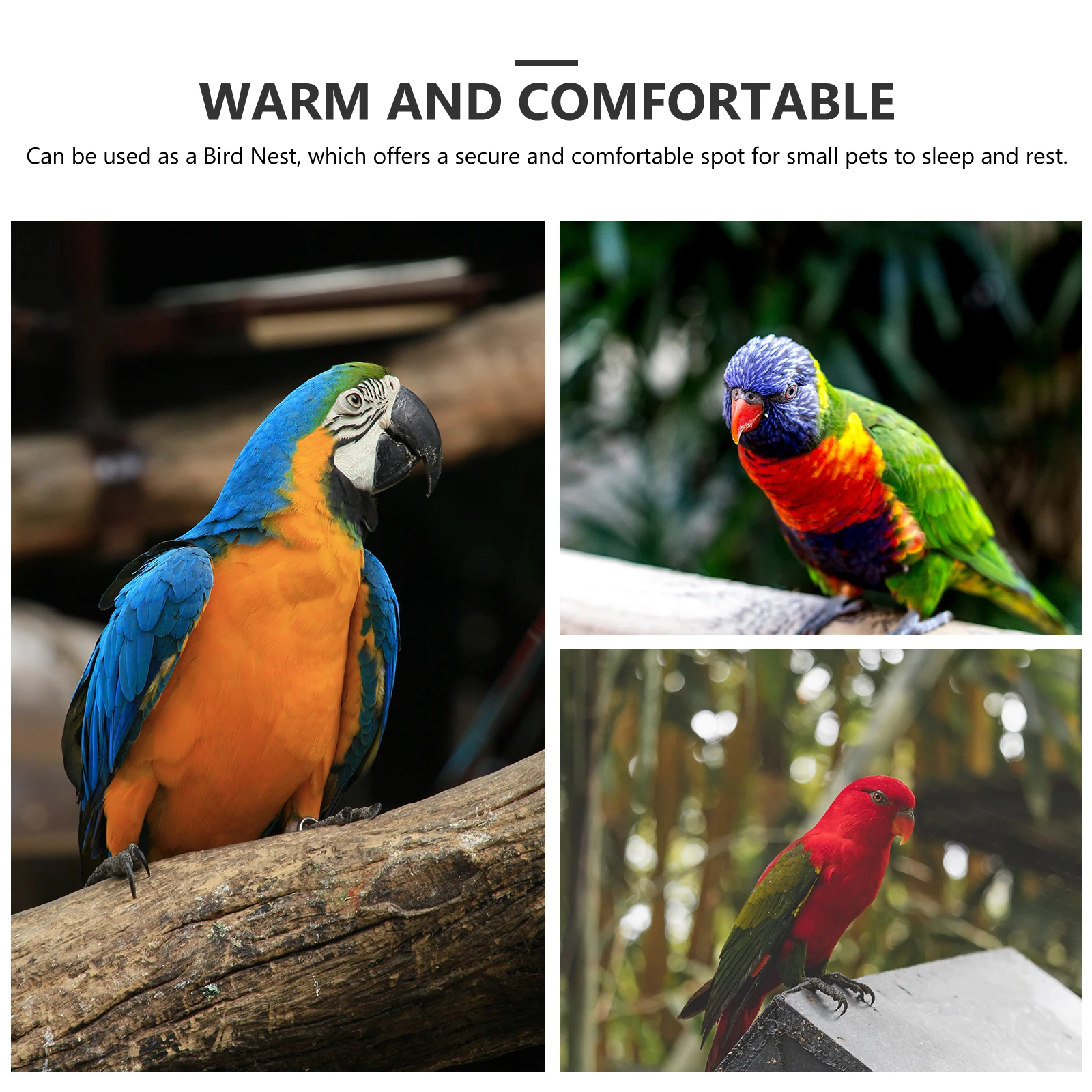 Parrot Hammock Bird Hanging Nest Cotton Winter Warm Bed For Small Pet Birds Hanging Nest Cage Accessory Bird Supply
Parrot Hammock Bird Hanging Nest Cotton Winter Warm Bed For Small Pet Birds Hanging Nest Cage Accessory Bird Supply