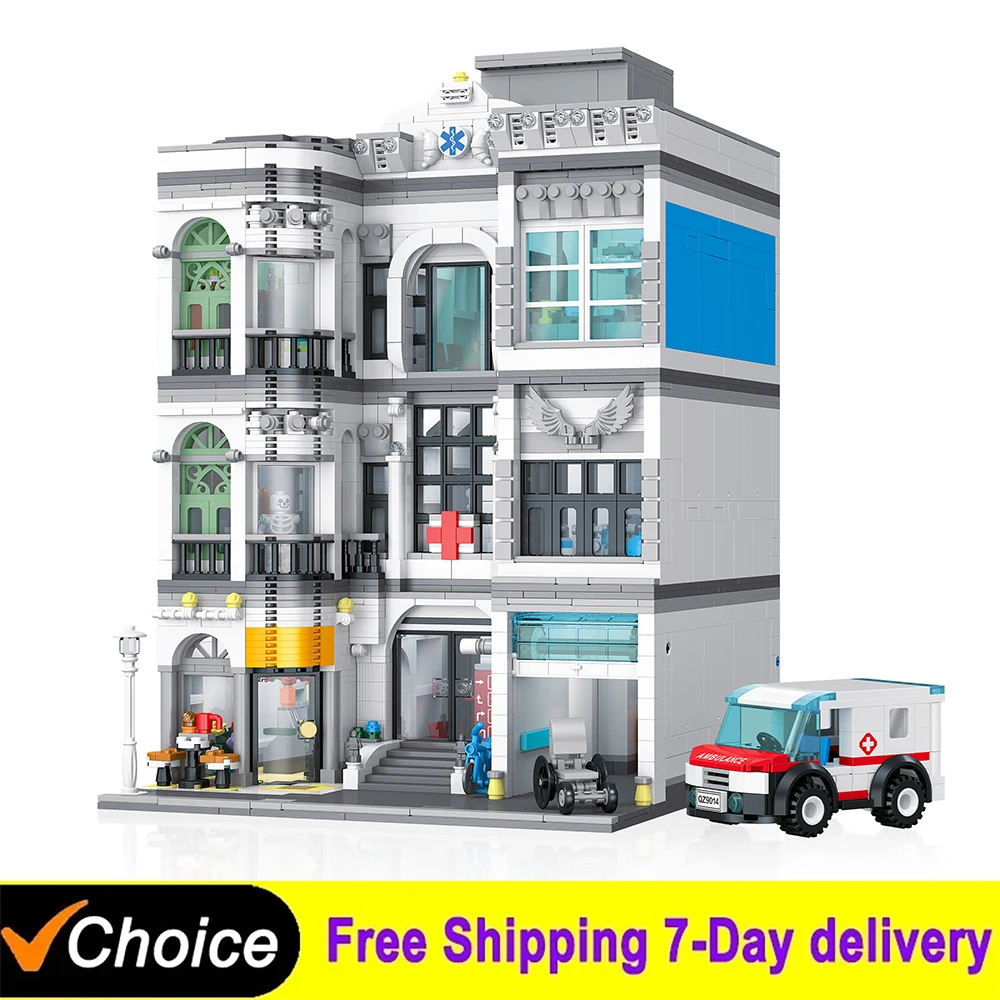 2684Pcs Hospital House Buildings Sets City Architecture Modular Building Block Assembly Model Kit DIY Toys For Kids Diy Gifts
2684Pcs Hospital House Buildings Sets City Architecture Modular Building Block Assembly Model Kit DIY Toys For Kids Diy Gifts