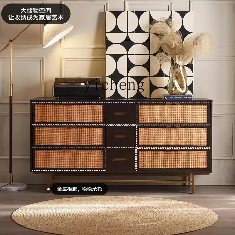 A1 medieval retro old wabi wind solid wood oak rattan porch side cabinet
A1 medieval retro old wabi wind solid wood oak rattan porch side cabinet