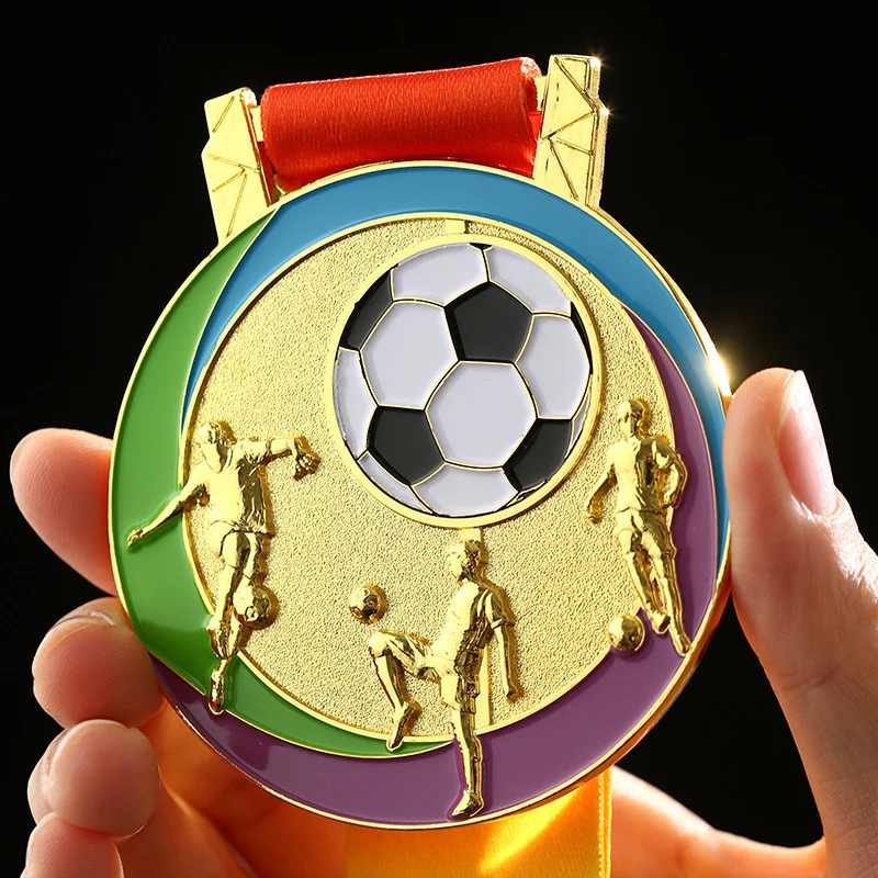 Football medals custom-made for children's football schools' activities, sports meetings, metal competition prizes
Football medals custom-made for children's football schools' activities, sports meetings, metal competition prizes