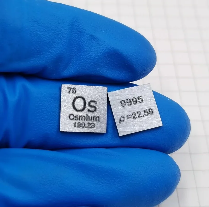 Лист осмия с гравировкой периодической таблицы, коллекция образцов Os Element, хобби, 1 шт.
Лист осмия с гравировкой периодической таблицы, коллекция образцов Os Element, хобби, 1 шт.