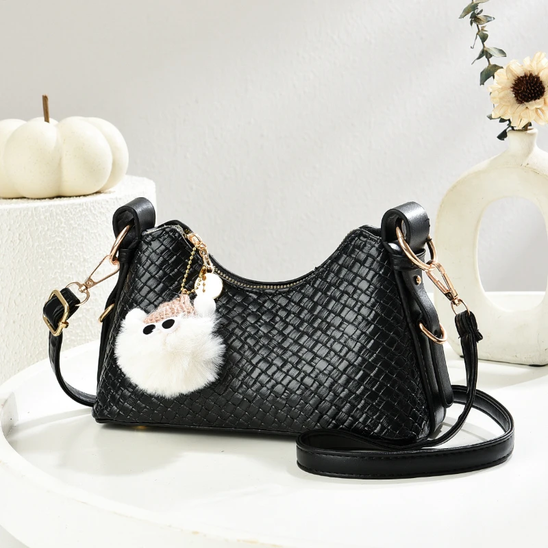 2025 Chic! Elegant Woven Pattern Cylinder Bag for Women | Trendy Pom-Pom Pendant | Fresh Crossbody Design | Stylish & Versatile
2025 Chic! Elegant Woven Pattern Cylinder Bag for Women | Trendy Pom-Pom Pendant | Fresh Crossbody Design | Stylish & Versatile