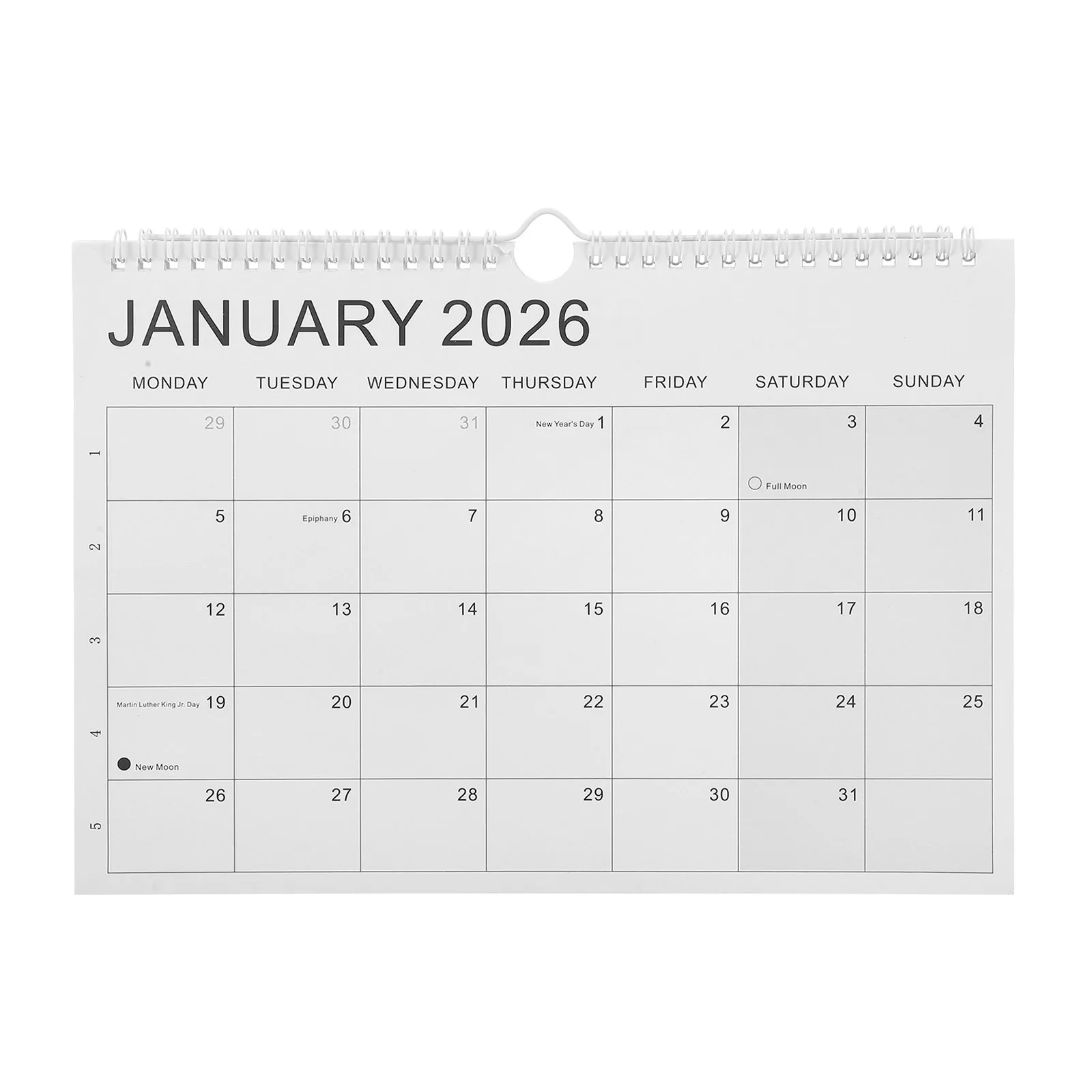 18-Month 2026 Hanging Calendar Planner Spiral Bound Wall Calendar Large Monthly Blocks International Holidays Hang Ring For
18-Month 2026 Hanging Calendar Planner Spiral Bound Wall Calendar Large Monthly Blocks International Holidays Hang Ring For