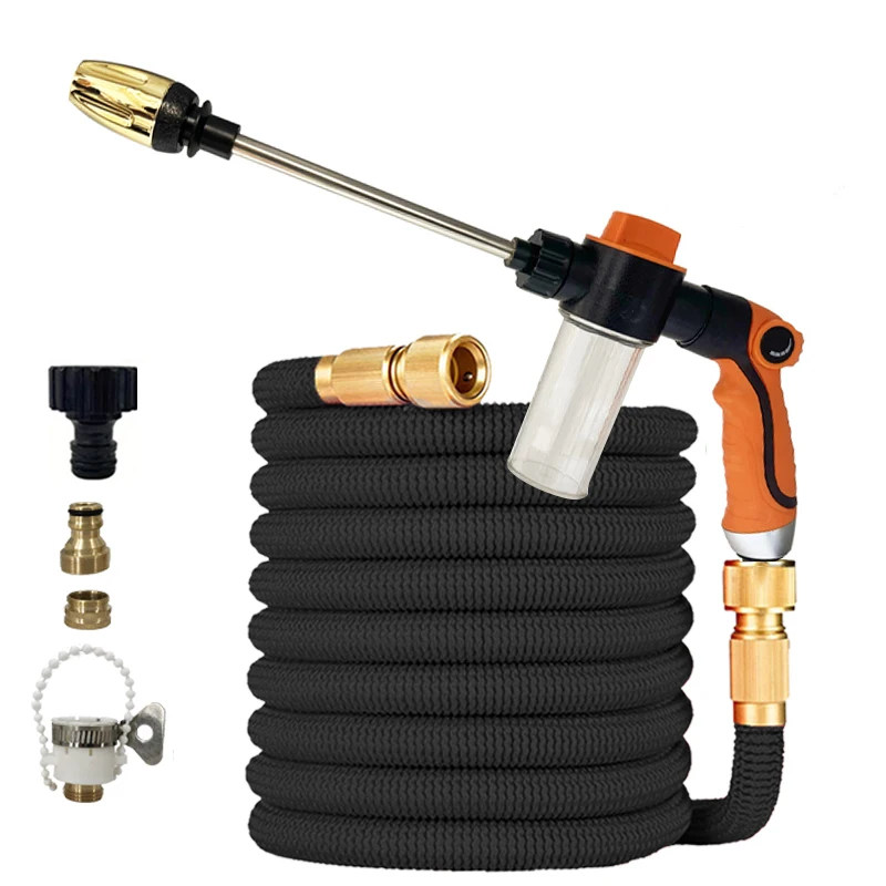 High-Pressure Car Wash Water Gun with Expandable Magic Hose, Multifunctional Water Pipe for Garden Watering and Daily Cleaning
High-Pressure Car Wash Water Gun with Expandable Magic Hose, Multifunctional Water Pipe for Garden Watering and Daily Cleaning 