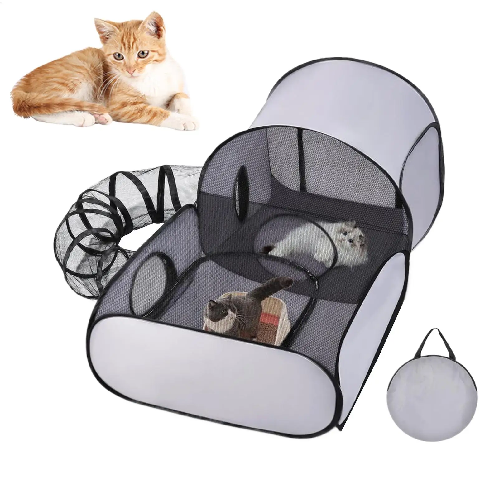 Cat Kitten Cat Tent Tunnel Foldable Enclosure Interactive Toys Tunnel Exercise Pet Supplies for Camping Outdoor
Cat Kitten Cat Tent Tunnel Foldable Enclosure Interactive Toys Tunnel Exercise Pet Supplies for Camping Outdoor