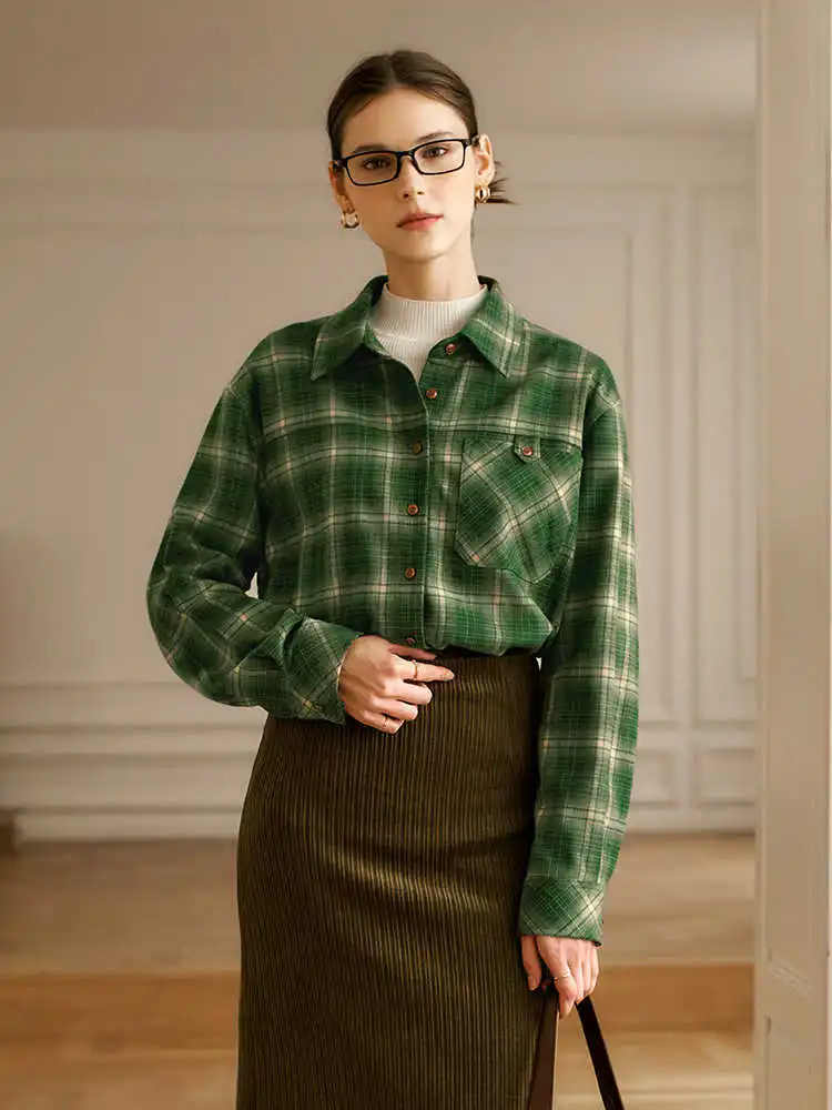 OLrain Green Plaid Women Shirts Spring 2025 Casual Loose Fit Commute Turn Down Collar Long Sleeve Spliced Button Tops O56DC95310
OLrain Green Plaid Women Shirts Spring 2025 Casual Loose Fit Commute Turn Down Collar Long Sleeve Spliced Button Tops O56DC95310