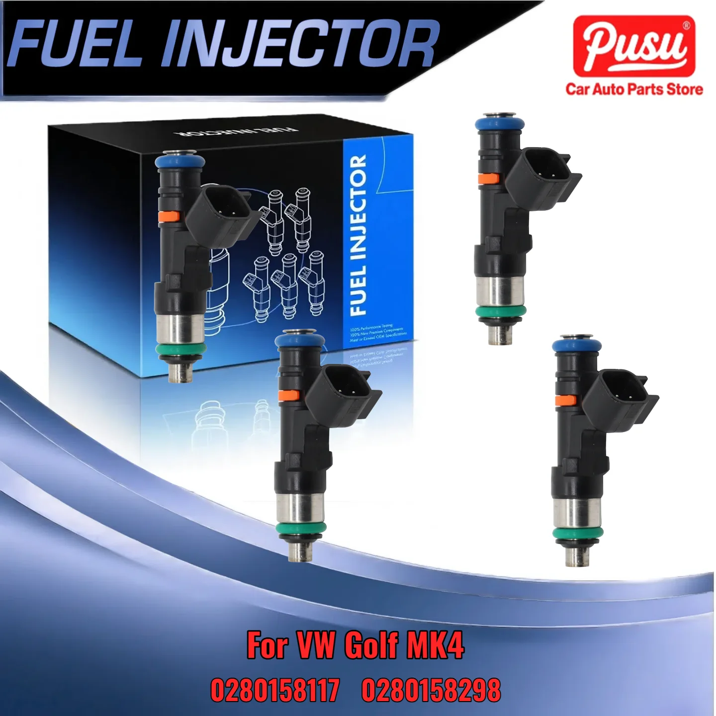 Fuel Injector Set 4PCS 52lb For 2000 2005 VW Golf MK4 For 1 8L Turbo Replacement 0280158298
Fuel Injector Set 4PCS 52lb For 2000 2005 VW Golf MK4 For 1 8L Turbo Replacement 0280158298