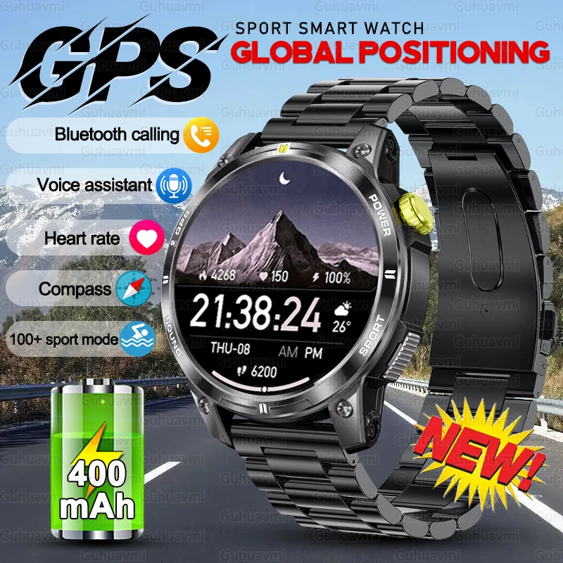 GPS Outdoor Sports Smartwatch 400mAh Battery 1.508'' AMOLED Screen Men Watch Compass IP68 Waterproof Bluetooth Call Smart Watch
GPS Outdoor Sports Smartwatch 400mAh Battery 1.508'' AMOLED Screen Men Watch Compass IP68 Waterproof Bluetooth Call Smart Watch