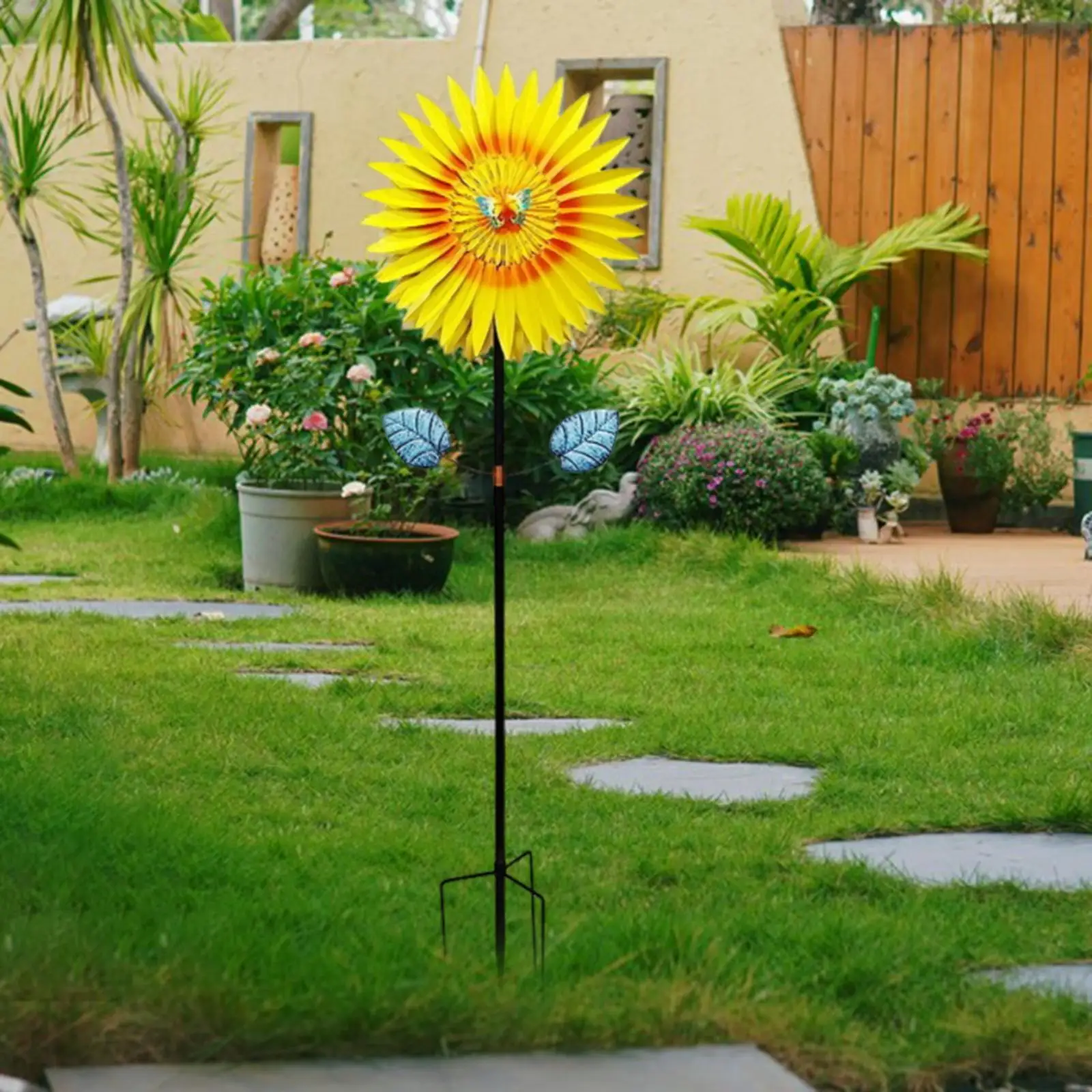 Портативная садовая скульптура Sunflower Wind Spinner для газона на заднем дворе на открытом воздухе
Портативная садовая скульптура Sunflower Wind Spinner для газона на заднем дворе на открытом воздухе