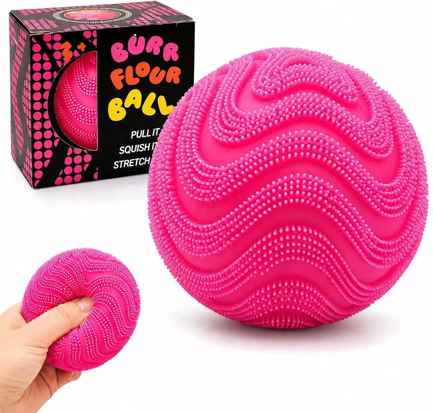 Fuzz Ball Squishy Stress Ball, Soft Fidget Toy for Adults, Anxiety Relief, Party Favors (Pink)
Fuzz Ball Squishy Stress Ball, Soft Fidget Toy for Adults, Anxiety Relief, Party Favors (Pink)