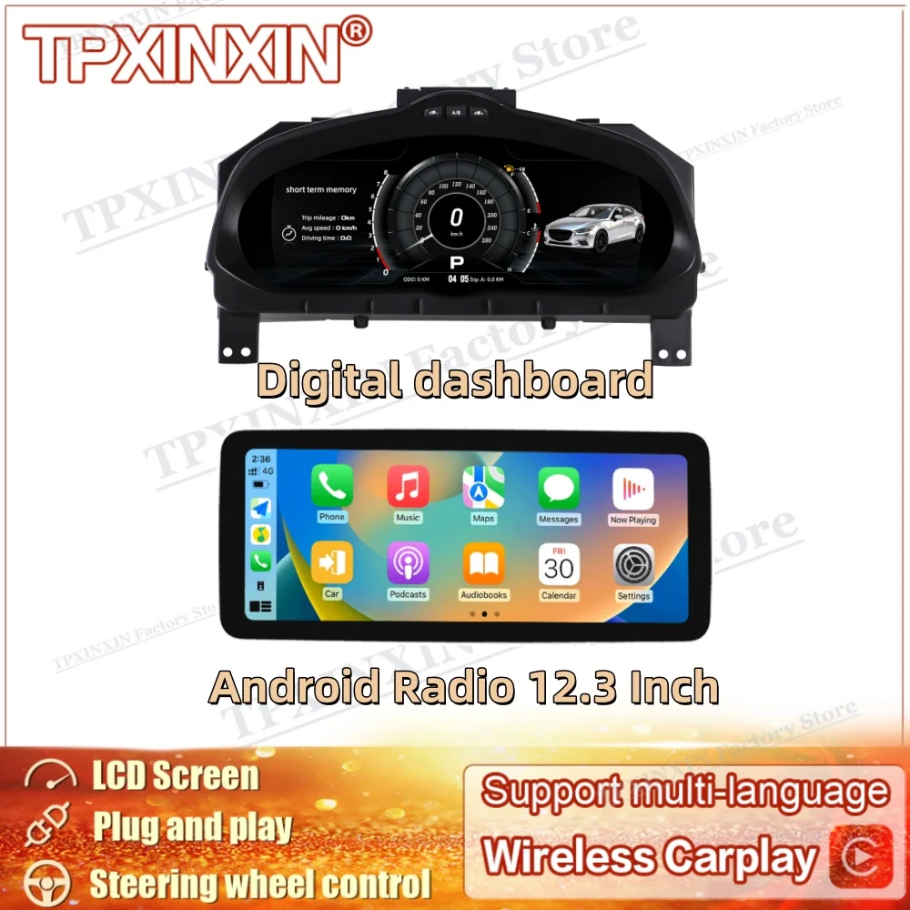 Linux system For Mazda 3 Axela 2014~2019 Android Radio Digital LCD Virtual Cluster Cockpit Carplay Dashboard Panel Speed Meters
Linux system For Mazda 3 Axela 2014~2019 Android Radio Digital LCD Virtual Cluster Cockpit Carplay Dashboard Panel Speed Meters