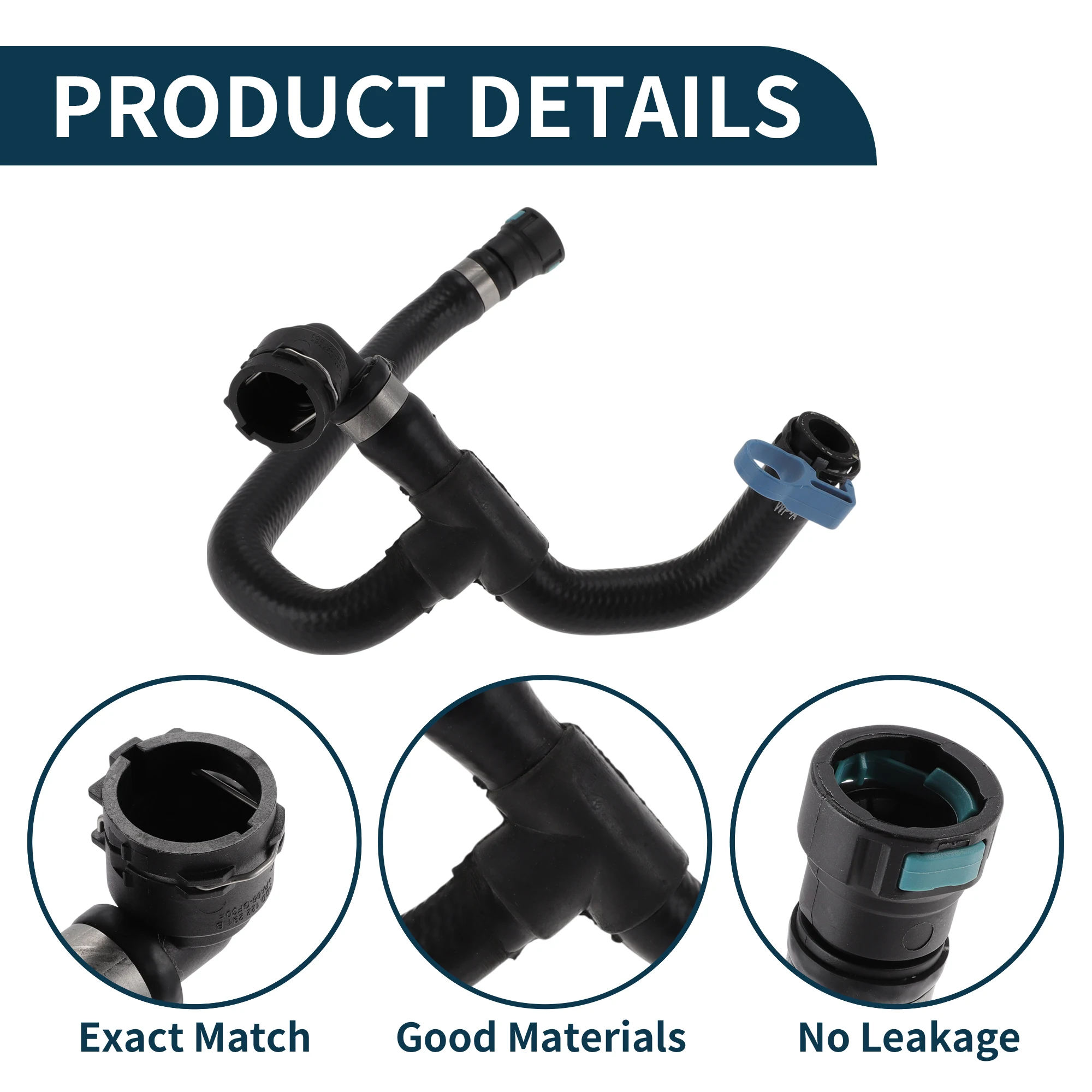 Motoforti Radiator Hose Heater Hose No.C2Z4029 for Jaguar XJ 09-15 Rubber Coolant Pipe Black 1 Pc
Motoforti Radiator Hose Heater Hose No.C2Z4029 for Jaguar XJ 09-15 Rubber Coolant Pipe Black 1 Pc