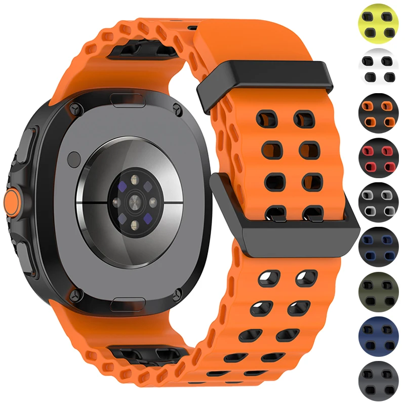 Two-Tone Sports Silicone Strap Samsung Galaxy Watch 8 Classic 46MM Marine Band Bracelet For Galaxy 8 40 44mm Rubber Watchband
Two-Tone Sports Silicone Strap Samsung Galaxy Watch 8 Classic 46MM Marine Band Bracelet For Galaxy 8 40 44mm Rubber Watchband