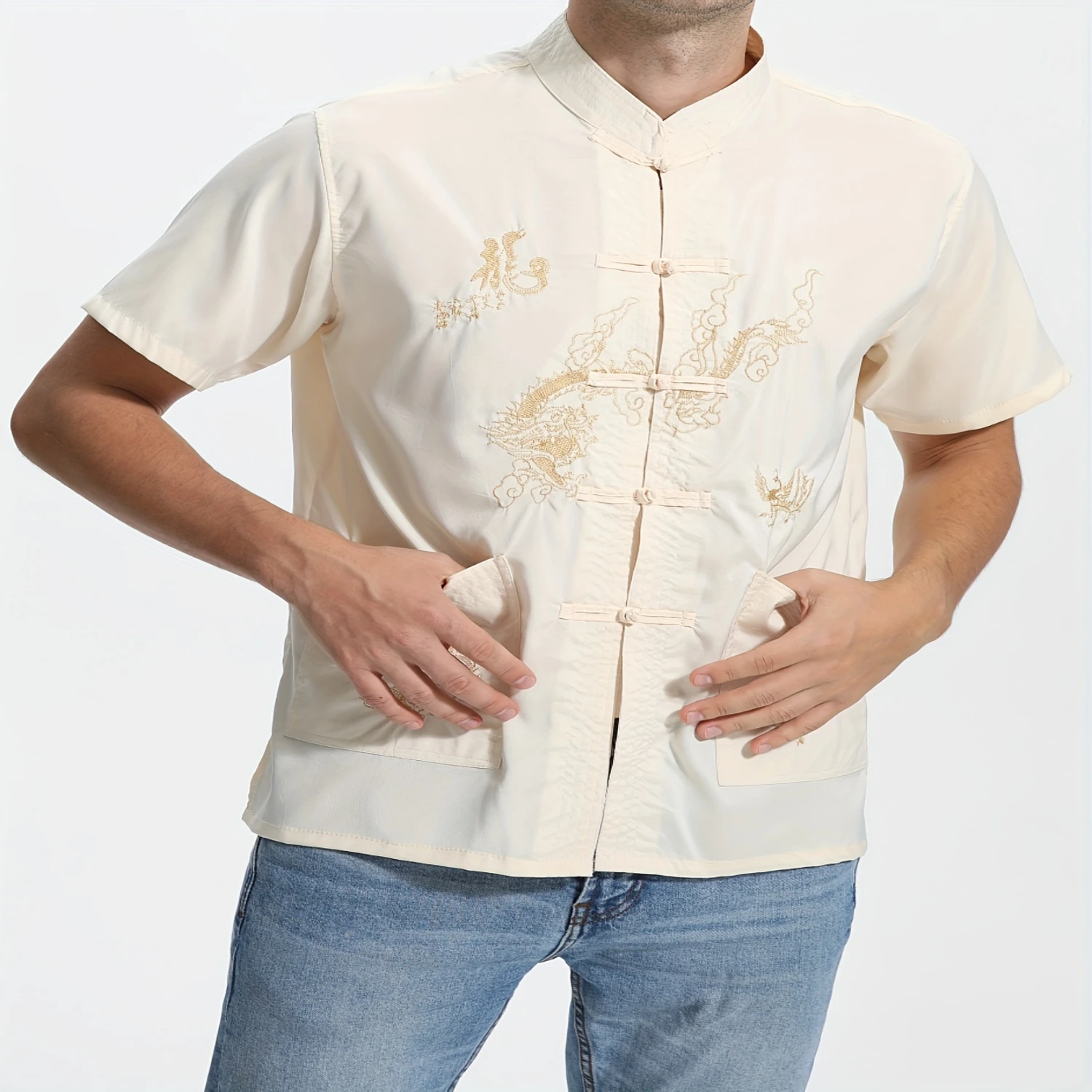 Dragon Embroidered Kung Fu Shirt - Traditional Chinese Martial Arts Tai Chi Clothing for Morning Exercise and Meditation - Perfe
Dragon Embroidered Kung Fu Shirt - Traditional Chinese Martial Arts Tai Chi Clothing for Morning Exercise and Meditation - Perfe