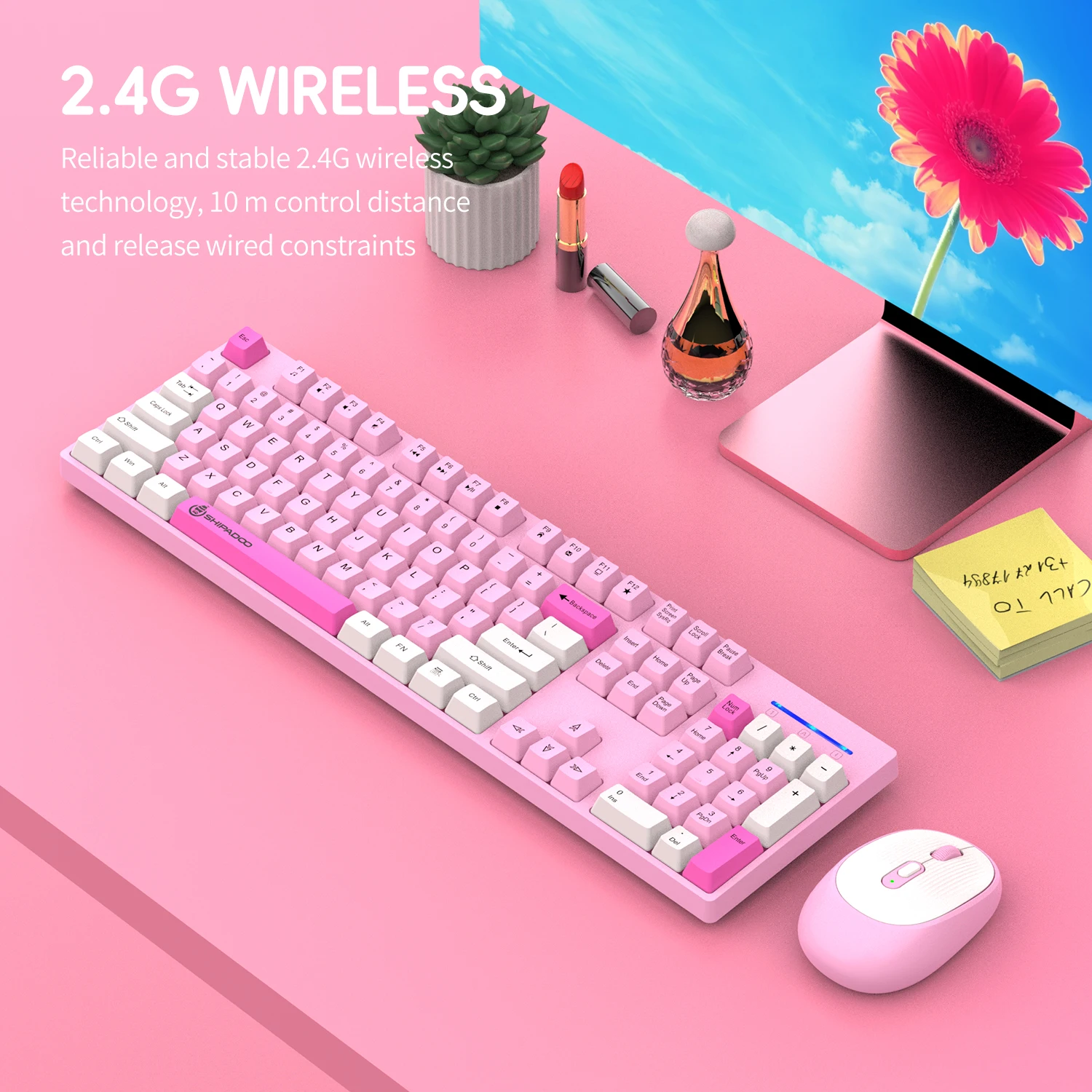 104 Key Full Size Ergonomic Keyboard Battery Operated 2.4G Mouse for PC Laptop for Office Home Wireless Keyboard and Mouse Combo
104 Key Full Size Ergonomic Keyboard Battery Operated 2.4G Mouse for PC Laptop for Office Home Wireless Keyboard and Mouse Combo