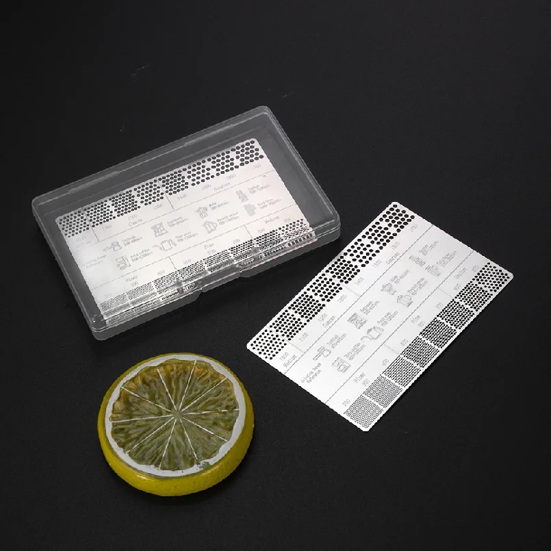 Coffee Reference With card holder Card Metal Coffee Measuring Stick Tools Coffee Size Ruler Grinder Accessory
Coffee Reference With card holder Card Metal Coffee Measuring Stick Tools Coffee Size Ruler Grinder Accessory