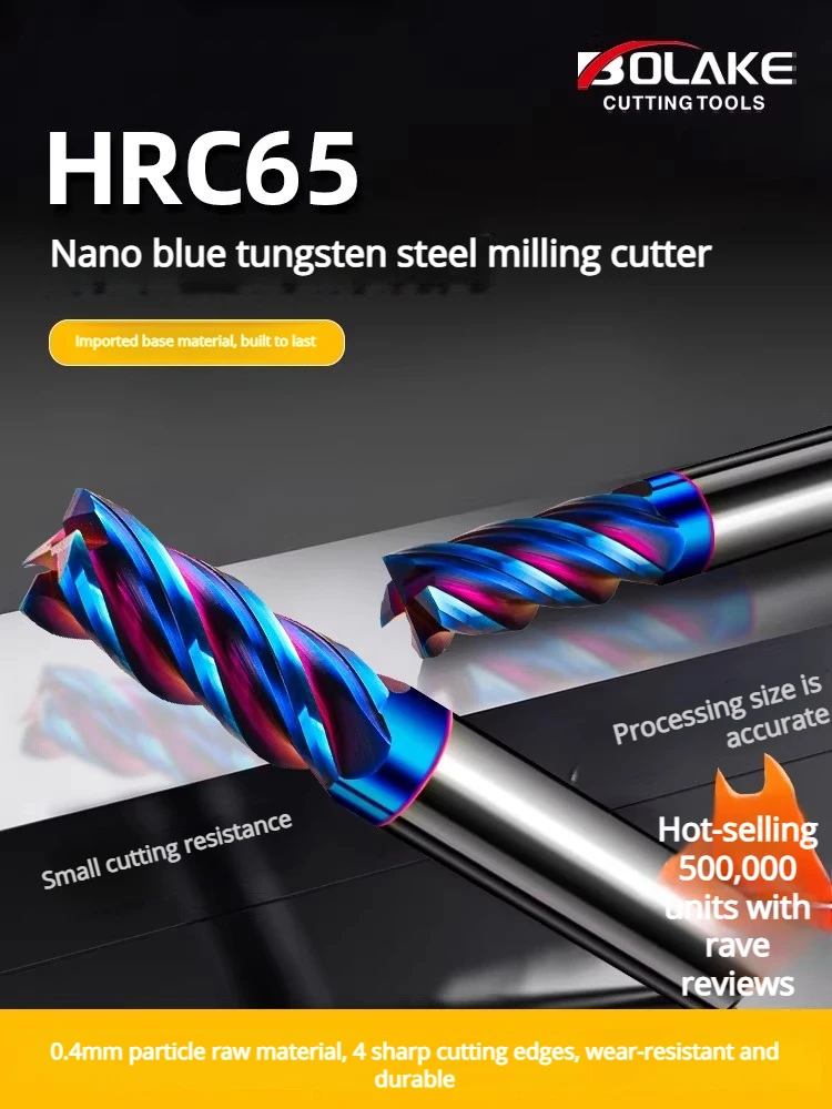 Фреза концевая твердосплавная с 4 зубьями HRC65 для ЧПУ, фрезерный инструмент для обработки сплавов, квадратная фреза-резец
Фреза концевая твердосплавная с 4 зубьями HRC65 для ЧПУ, фрезерный инструмент для обработки сплавов, квадратная фреза-резец