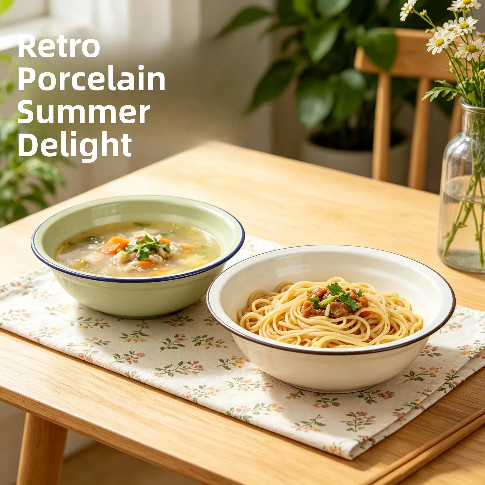 Thickened Enamel Basin Retro Style Home Use Mixing Bowl round Shape Dining Utensils Set of 5 Plain Color from China
Thickened Enamel Basin Retro Style Home Use Mixing Bowl round Shape Dining Utensils Set of 5 Plain Color from China
