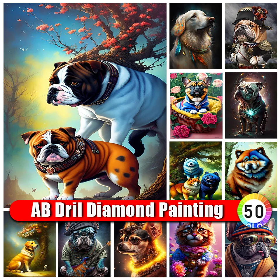 Zipper Bag AB Diamond Painting Dog Full Square Round Drill Diamond Mosaic Animal Embroidery Cross Stitch Art Handmade Decor
Zipper Bag AB Diamond Painting Dog Full Square Round Drill Diamond Mosaic Animal Embroidery Cross Stitch Art Handmade Decor