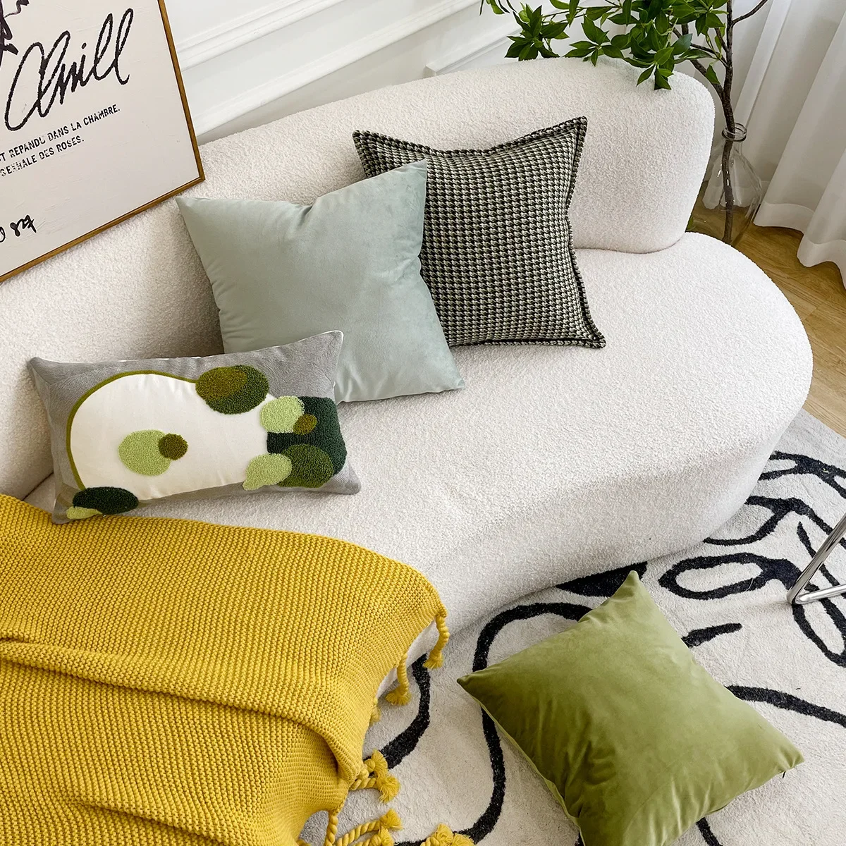 30x50/45x45cm Green Throw Pillow Cover Nordic Living Room Sofa Light Luxury Cushion Cover Waist Couch Pillowcase Home Decoration
30x50/45x45cm Green Throw Pillow Cover Nordic Living Room Sofa Light Luxury Cushion Cover Waist Couch Pillowcase Home Decoration
