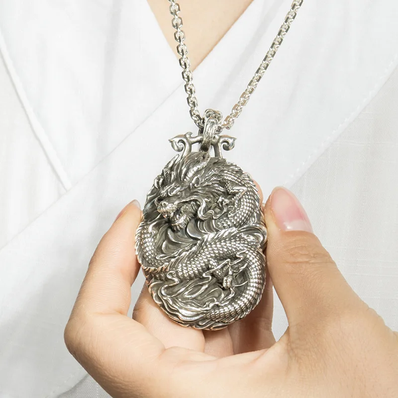 Ethnic Style Domineering Dragon Pendant For Men Jewelry Vintage Relief Animal Necklace Male Sweater Chain Gift For Boyfriend
Ethnic Style Domineering Dragon Pendant For Men Jewelry Vintage Relief Animal Necklace Male Sweater Chain Gift For Boyfriend