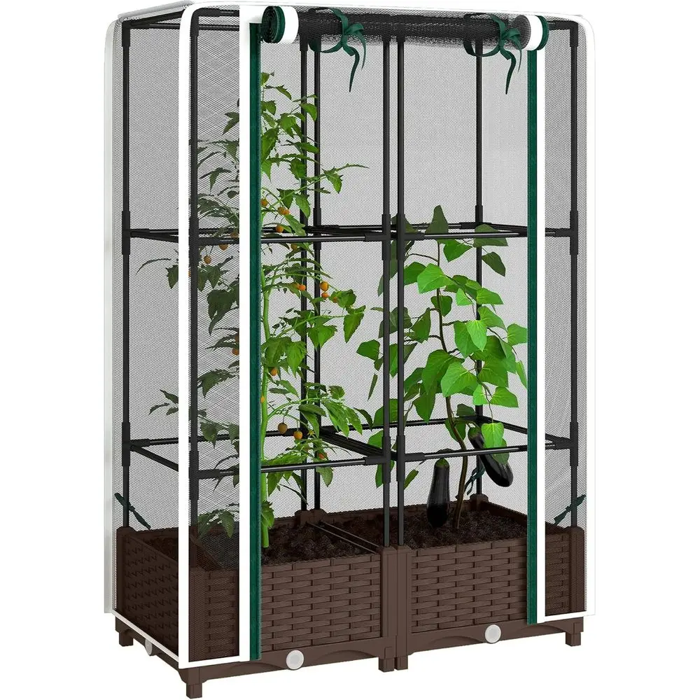 Elevated Garden Bed with Trellis, 46.5 Tomato Support, Self-Watering Planter with Drainage, Ideal for Outdoor Climbing Plants, V
Elevated Garden Bed with Trellis, 46.5 Tomato Support, Self-Watering Planter with Drainage, Ideal for Outdoor Climbing Plants, V
