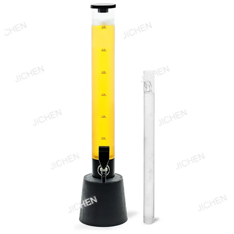 Диспенсер для напитков JC Beer Tower 3L/100oz, прозрачный, с трубкой для льда, легко моется, двойной интегрированный кран
Диспенсер для напитков JC Beer Tower 3L/100oz, прозрачный, с трубкой для льда, легко моется, двойной интегрированный кран