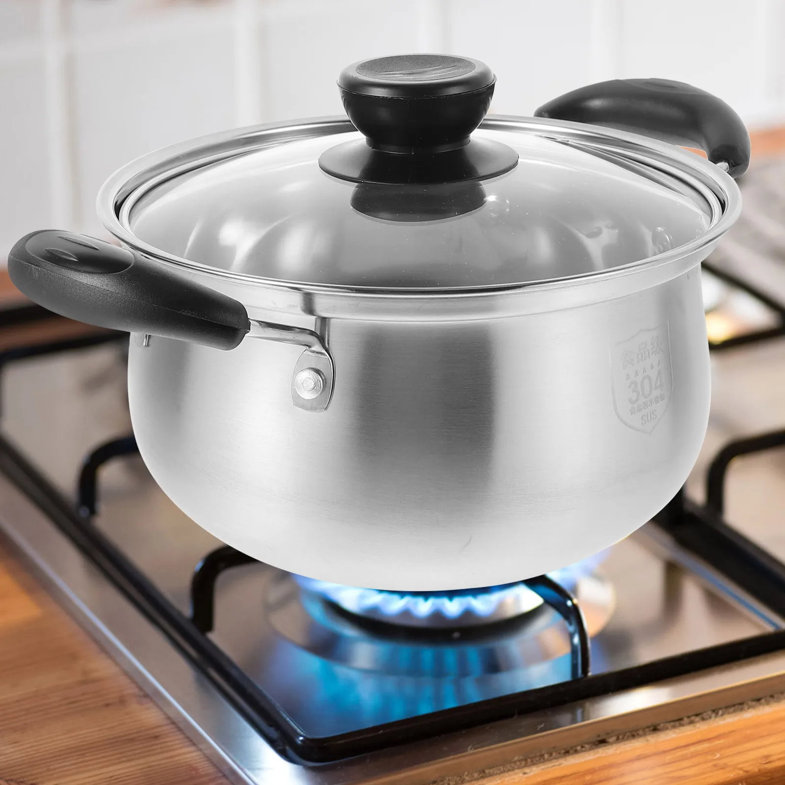 Stainless Steel Soup Pot Kitchen Cooking Stockpot Double Handles Heat Resistant Milk Stew Pot Household Stockpot With Lid For
Stainless Steel Soup Pot Kitchen Cooking Stockpot Double Handles Heat Resistant Milk Stew Pot Household Stockpot With Lid For