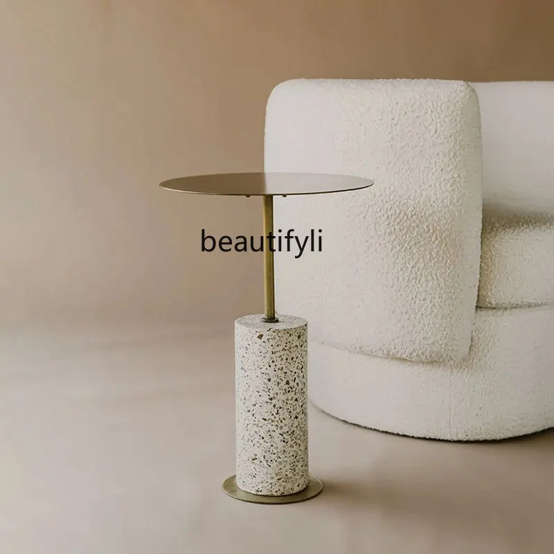 yj15 Nordic Mild Luxury Marble Metal Side Table Model Room Living Room Sofa round Bar Counter
yj15 Nordic Mild Luxury Marble Metal Side Table Model Room Living Room Sofa round Bar Counter