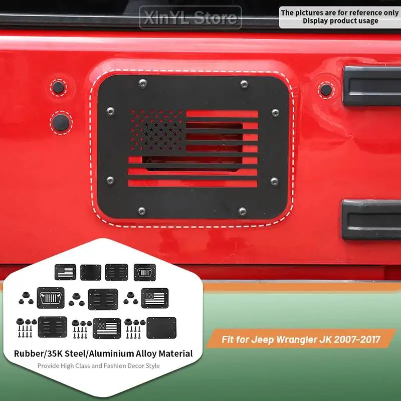 For Jeep Wrangler JK 2007-2017 Metal Tailgate Exhaust Cover Plate Spare Tire Exhaust Port License Plate License Plate Holder Kit
For Jeep Wrangler JK 2007-2017 Metal Tailgate Exhaust Cover Plate Spare Tire Exhaust Port License Plate License Plate Holder Kit