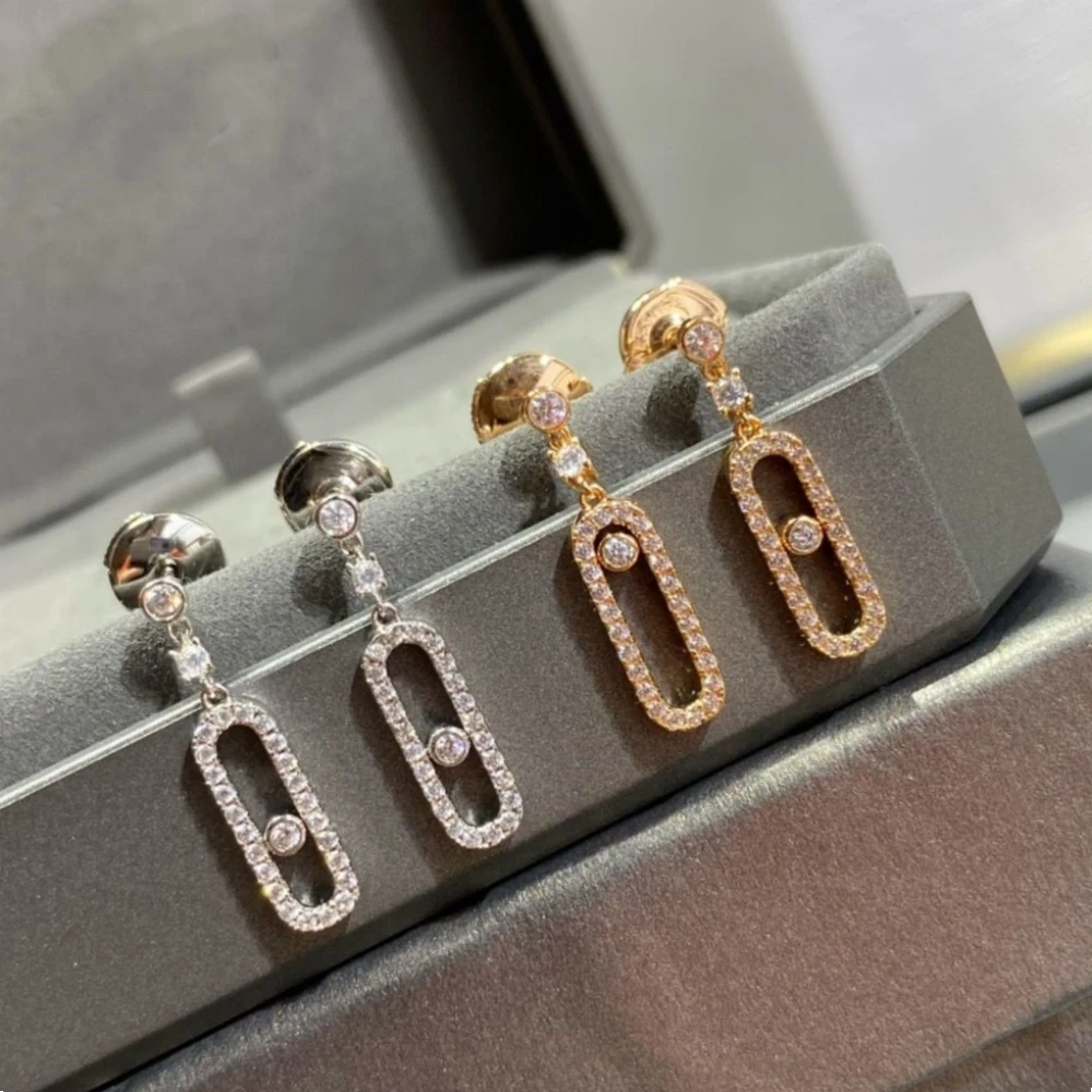 Original Design Sparkling Sliding Zircon Earrings Women's Fashion Jewelry Exquisite Gifts
Original Design Sparkling Sliding Zircon Earrings Women's Fashion Jewelry Exquisite Gifts