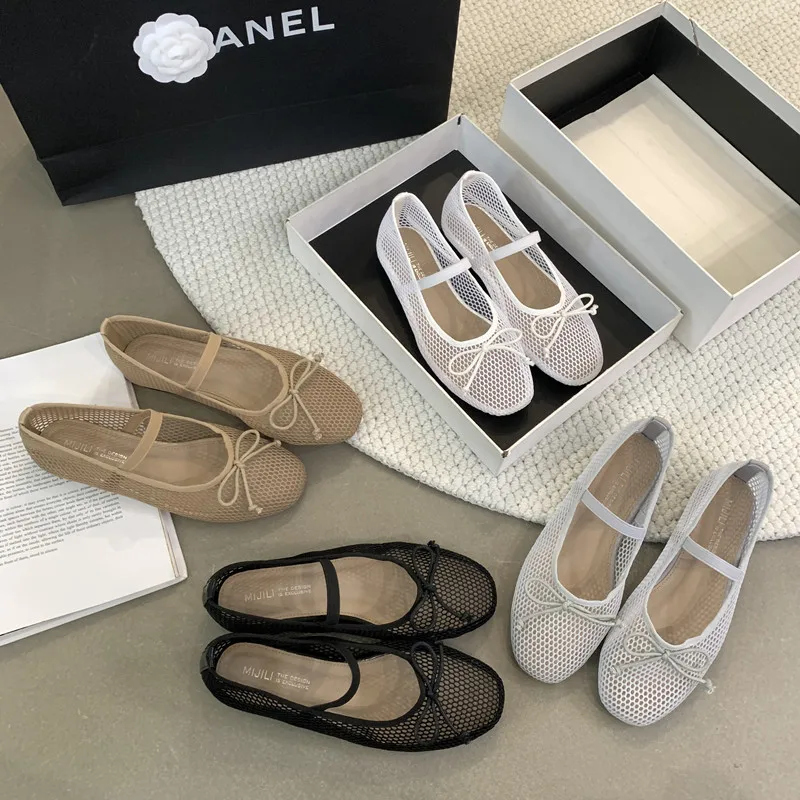 Bailamos Summer New Brand Women Flats Fashion Mesh Ladies Elegant Ballerinas Shoes Soft Flat Heel Casual Boat Shoes Mujer
Bailamos Summer New Brand Women Flats Fashion Mesh Ladies Elegant Ballerinas Shoes Soft Flat Heel Casual Boat Shoes Mujer