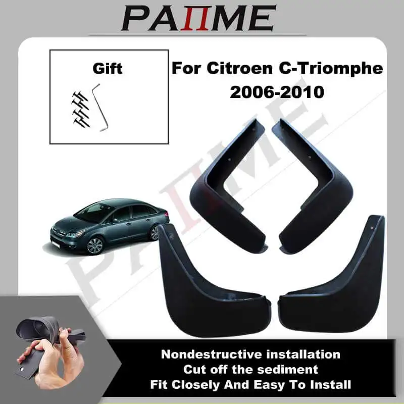 Car Mud Flaps For Citroen C-Triomphe 2006 2007 2008 2009 2010 Mudguard Splash Guards Front Rear Fender Mudflaps YC102096
Car Mud Flaps For Citroen C-Triomphe 2006 2007 2008 2009 2010 Mudguard Splash Guards Front Rear Fender Mudflaps YC102096