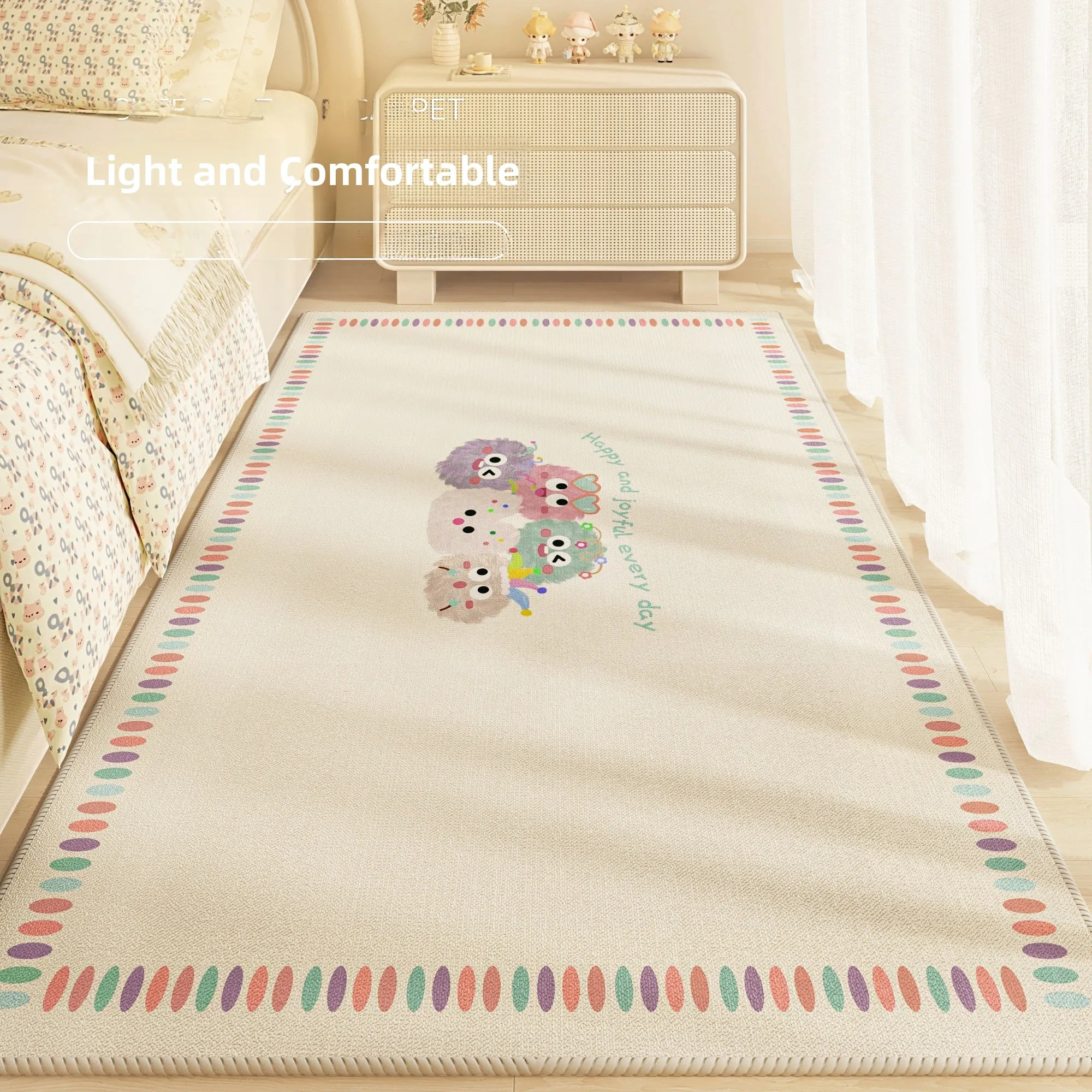 Thickened Cartoon Children's Room Bedside Carpet Long Strip Floor Mat Anti-Fall Leisure Carpet Bedroom Floor Pad Mat
Thickened Cartoon Children's Room Bedside Carpet Long Strip Floor Mat Anti-Fall Leisure Carpet Bedroom Floor Pad Mat
