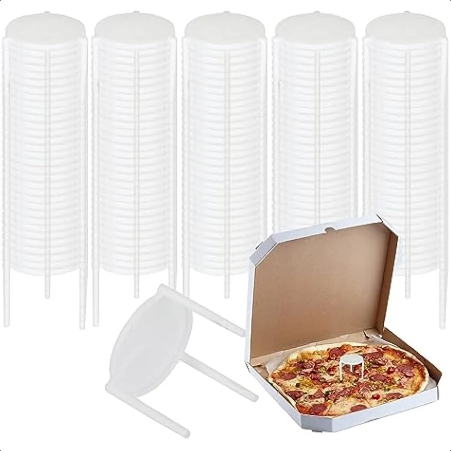 CertBuy 500 Pack Pizza Saver Stand 1 1 2" Pizza Savers White Plastic Tripod Stack for Restaurant Container Catering Boxes Food
CertBuy 500 Pack Pizza Saver Stand 1 1 2" Pizza Savers White Plastic Tripod Stack for Restaurant Container Catering Boxes Food