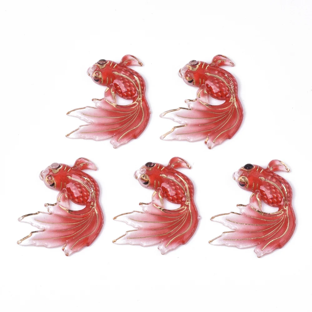 20Pcs Goldfish Pendant Acrylic Fish Ocean Animal Hang Ornaments for DIY Bracelet Necklace Jewelry Making Accessories 30x25x4mm
20Pcs Goldfish Pendant Acrylic Fish Ocean Animal Hang Ornaments for DIY Bracelet Necklace Jewelry Making Accessories 30x25x4mm