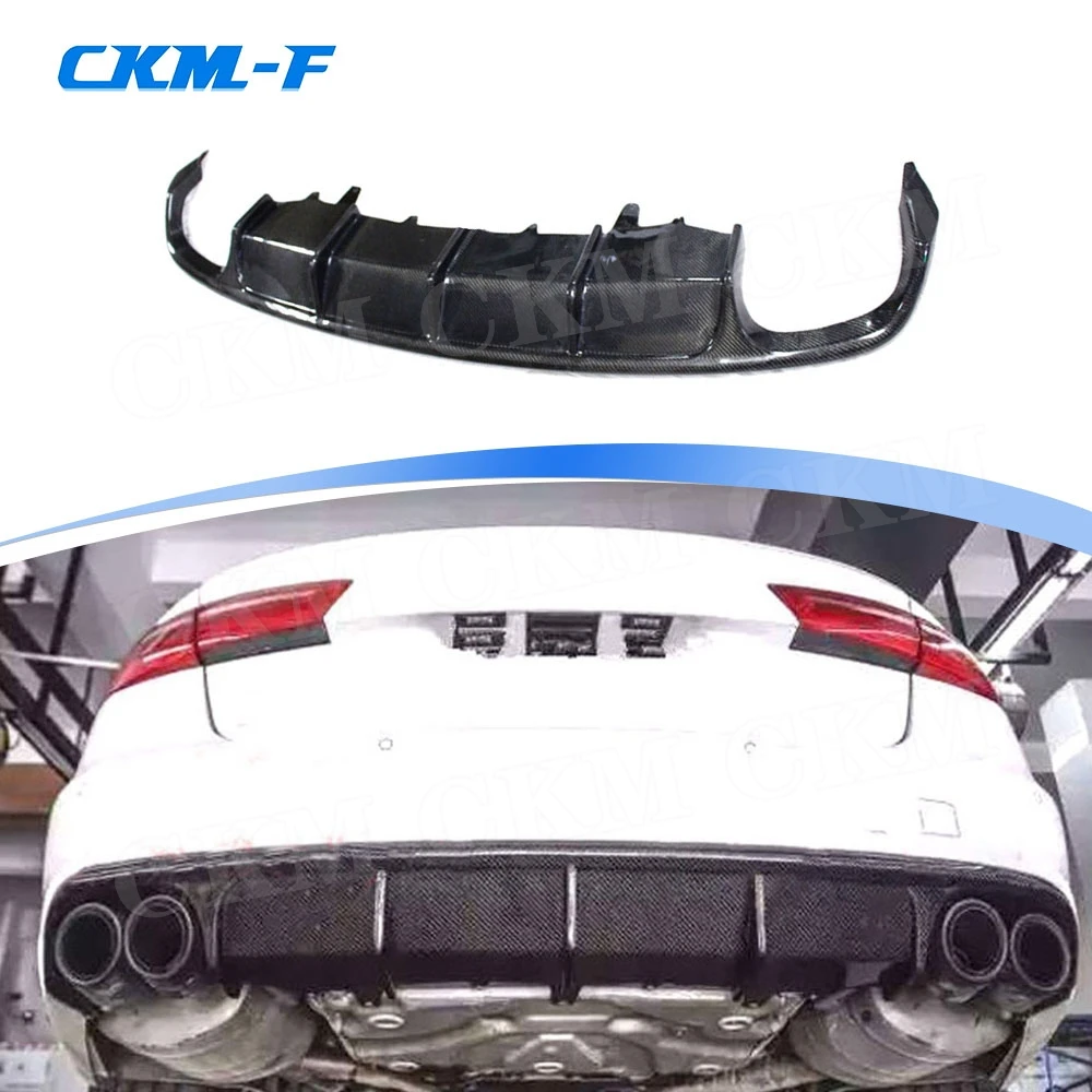 Carbon Fiber Rear Lip Diffuser Spoiler For Audi A6 Sline S6 C7 2013 2014 2015 Fins Shark Style Skid Plate Car Bumper Guard FRP
Carbon Fiber Rear Lip Diffuser Spoiler For Audi A6 Sline S6 C7 2013 2014 2015 Fins Shark Style Skid Plate Car Bumper Guard FRP
