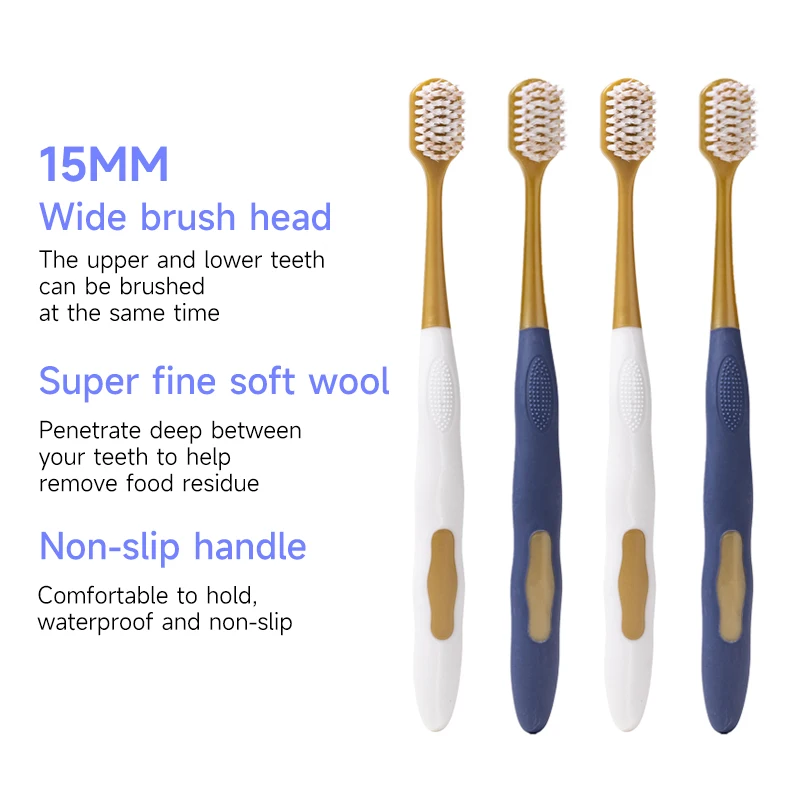 Toothbrush Adult Soft Hair Household Home Fur - Wide Head Ultra Fine Hair Anti Sensitivity Gum Protection - Suitable for Touring
Toothbrush Adult Soft Hair Household Home Fur - Wide Head Ultra Fine Hair Anti Sensitivity Gum Protection - Suitable for Touring