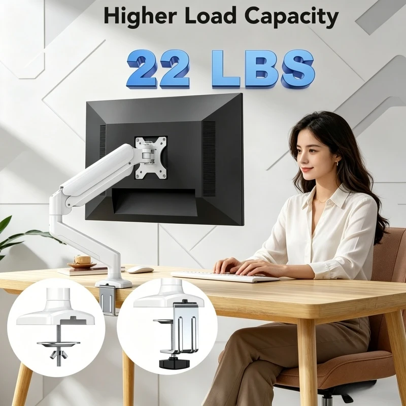 2026 New Monitor Arm Single Monitor Mount for 13-32 Inch Screens Height Adjustable with C-Clamp & Grommet Base Home Office Stand
2026 New Monitor Arm Single Monitor Mount for 13-32 Inch Screens Height Adjustable with C-Clamp & Grommet Base Home Office Stand
