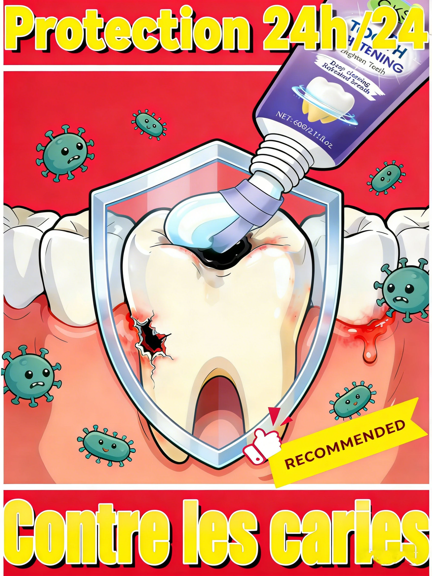 Отбеливание зубов + защита полости: сияющая улыбка и сильные зубы.
Отбеливание зубов + защита полости: сияющая улыбка и сильные зубы.