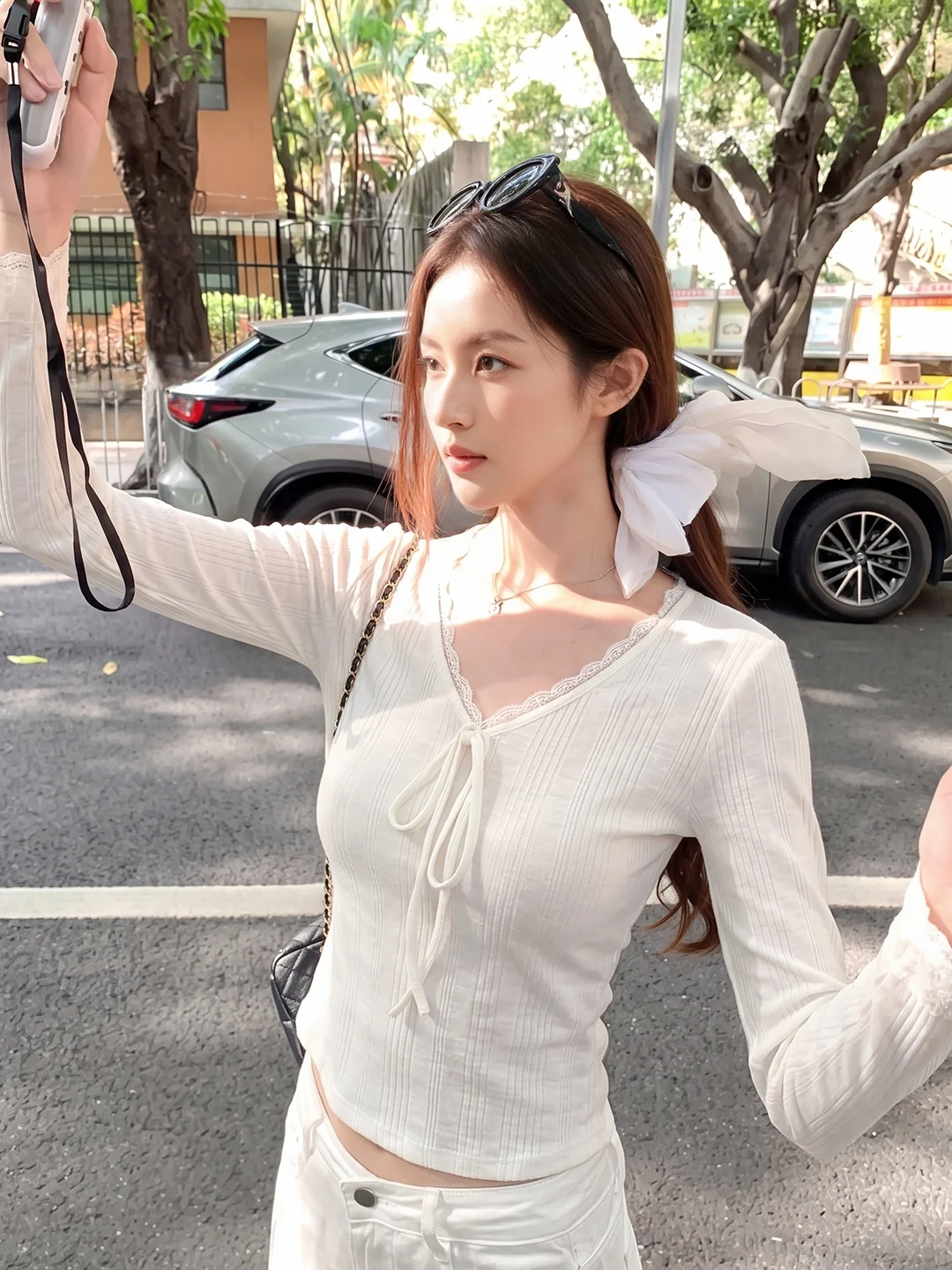 Korean Style Pure Desire Lace Long Sleeve Knitted T-Shirt Women's Spring Gentle Loose Slimming Charming Base Top
Korean Style Pure Desire Lace Long Sleeve Knitted T-Shirt Women's Spring Gentle Loose Slimming Charming Base Top