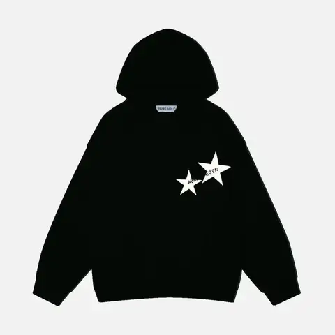 Women's Sweatshirt - Aelfric Eden Star Print Color Contrast Pullover Hoodie Menswear Tops Sweatshirts sweatshirt Sports Graphic