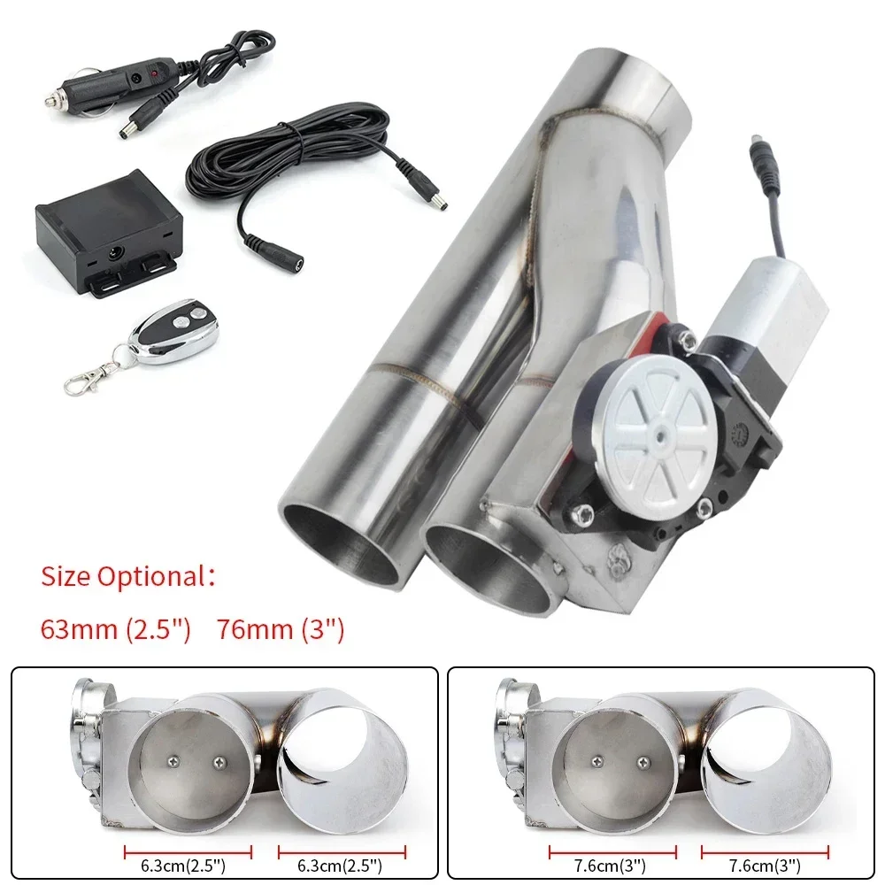 2.5"/3" Universal Dual Electric Exhaust Cutout Kit - Y-Pipe Design with Wireless Remote Control (Dual Valve System)
2.5"/3" Universal Dual Electric Exhaust Cutout Kit - Y-Pipe Design with Wireless Remote Control (Dual Valve System)