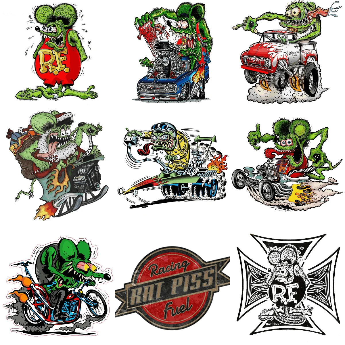 Crazy Rat Fink Terrifying Creative PVC Sticker for Decorate Car Truck Bicycle Window Wall Fridge Helmet Decal Accessorie
Crazy Rat Fink Terrifying Creative PVC Sticker for Decorate Car Truck Bicycle Window Wall Fridge Helmet Decal Accessorie
