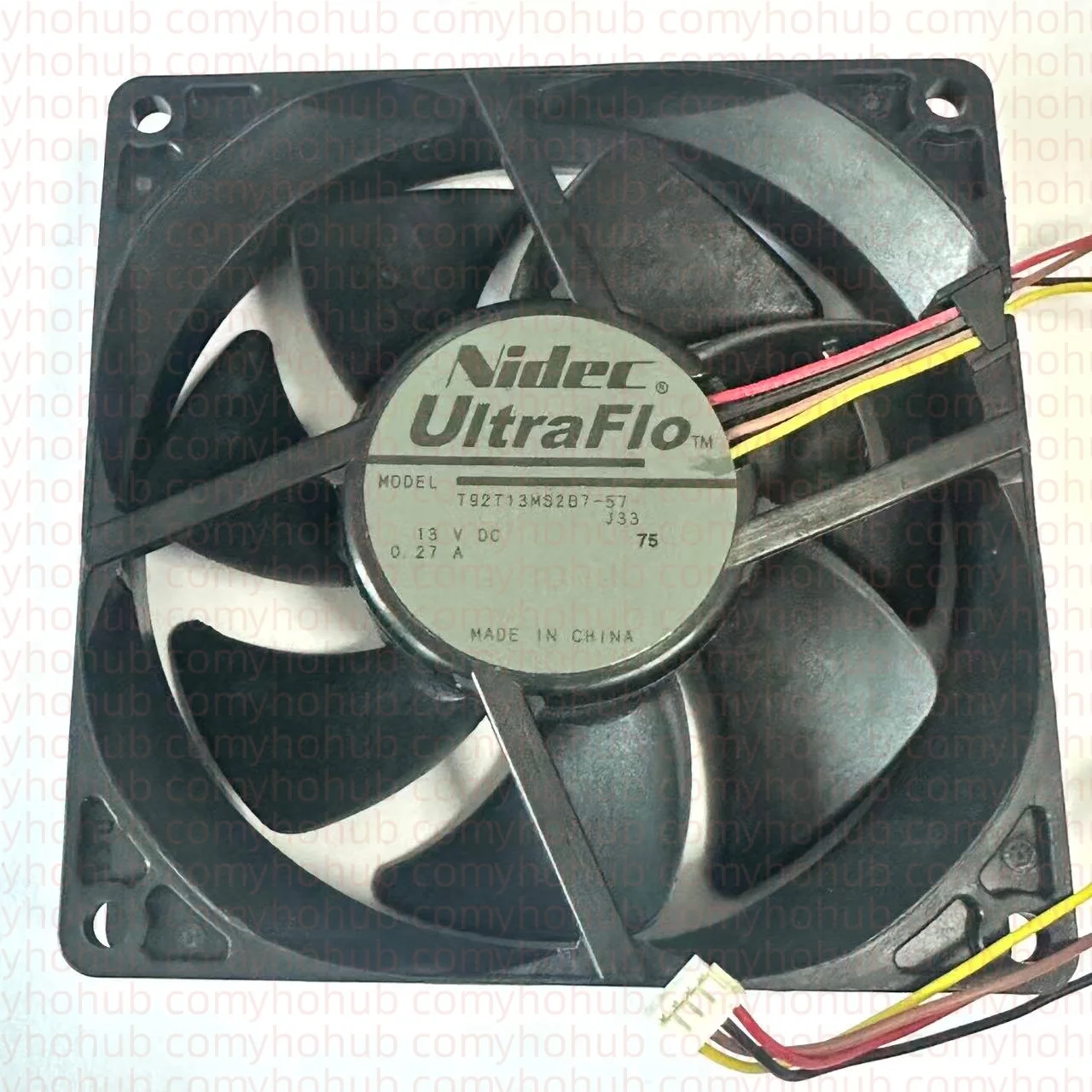 Nidec T92T13MS2B7-57 DC 13 В 0,27 А 92x92x25 мм 4-проводной охлаждающий вентилятор для проектора
Nidec T92T13MS2B7-57 DC 13 В 0,27 А 92x92x25 мм 4-проводной охлаждающий вентилятор для проектора